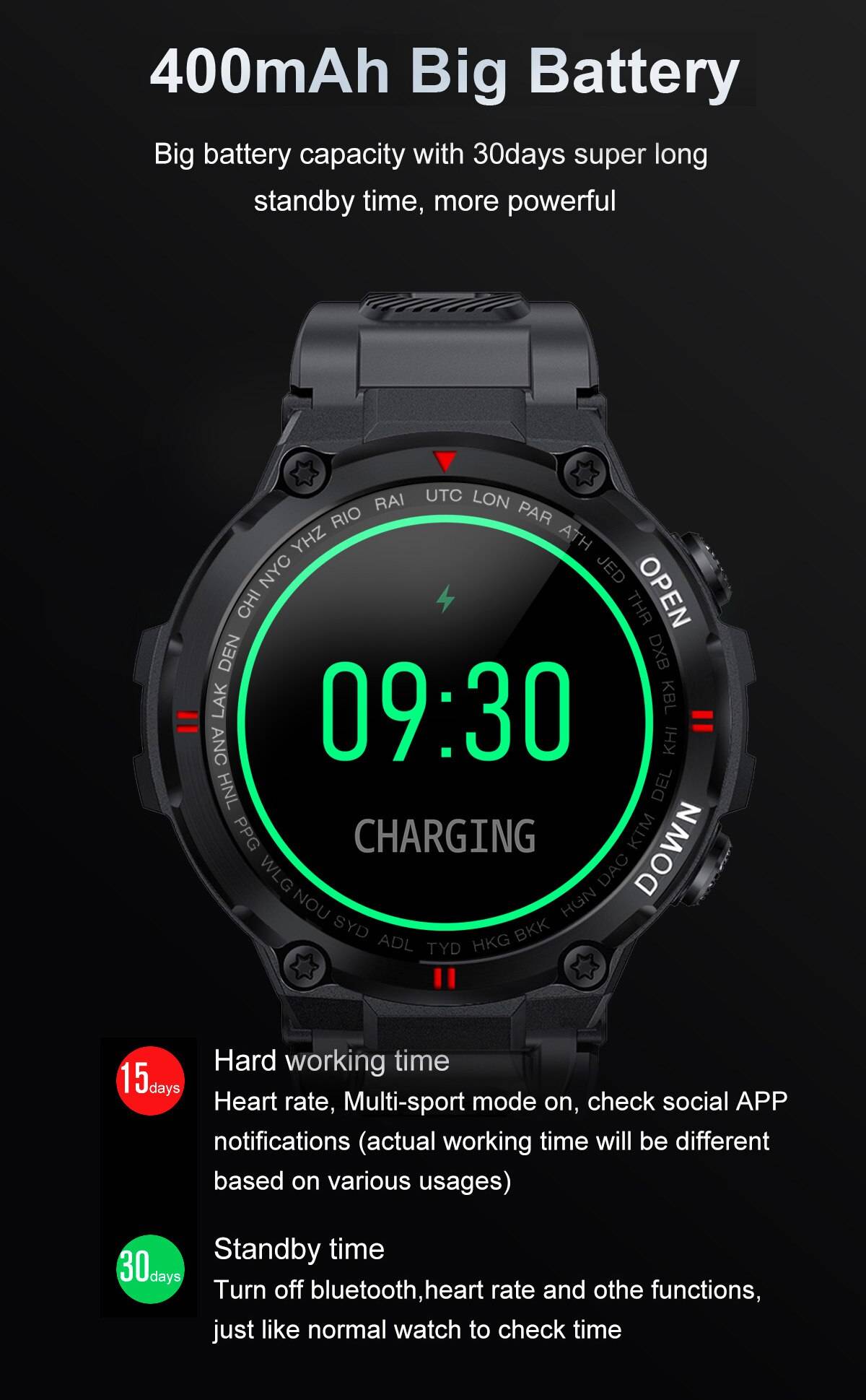 K22 Fashion Outdoor Smartwatch