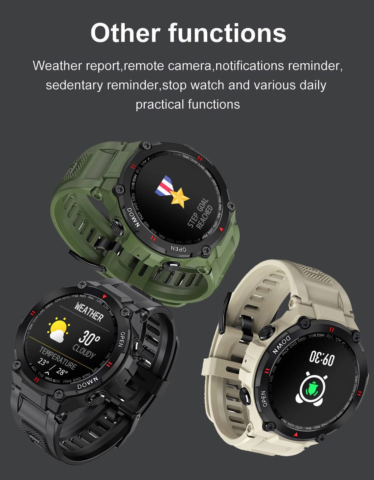 K22 Fashion Outdoor Smartwatch