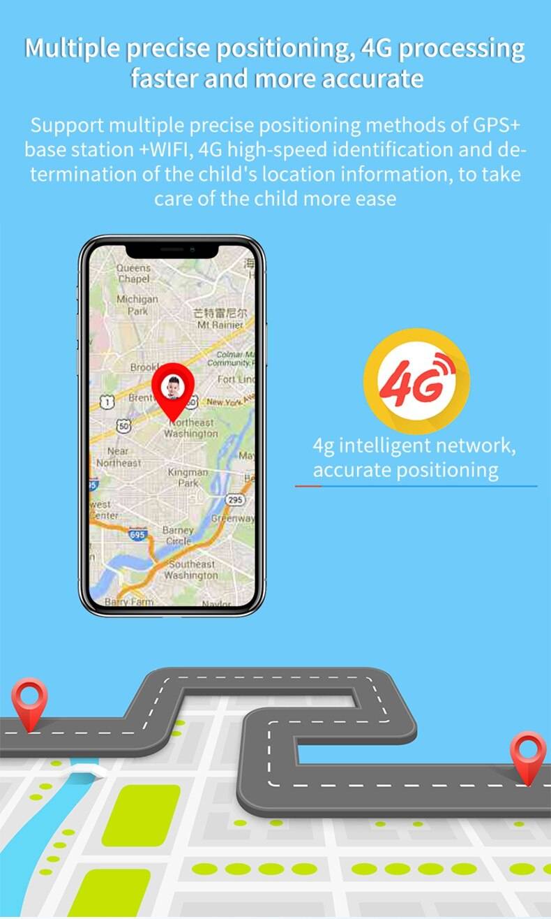 4G Kid Smartwatch with GPS - T3