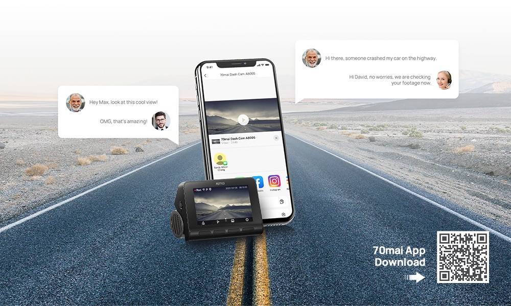 70mai Dash Cam 4K A800S Dual Sight 70mai A800S GPS ADAS Front and Rear Car DVR 2160P 4K 24H Parking 140FOV 70mai Dash Cam 4K A800S Dual Sight 70mai A800S GPS ADAS Front and Rear Car DVR 2160P 4K 24H Parking 140FOV