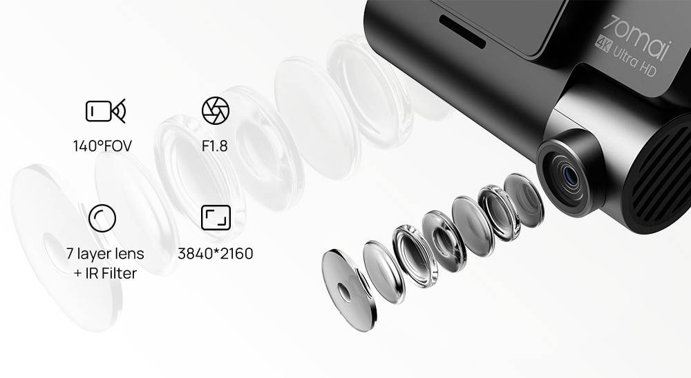 70mai Dash Cam 4K A800S Dual Sight 70mai A800S GPS ADAS Front and Rear Car DVR 2160P 4K 24H Parking 140FOV 70mai Dash Cam 4K A800S Dual Sight 70mai A800S GPS ADAS Front and Rear Car DVR 2160P 4K 24H Parking 140FOV