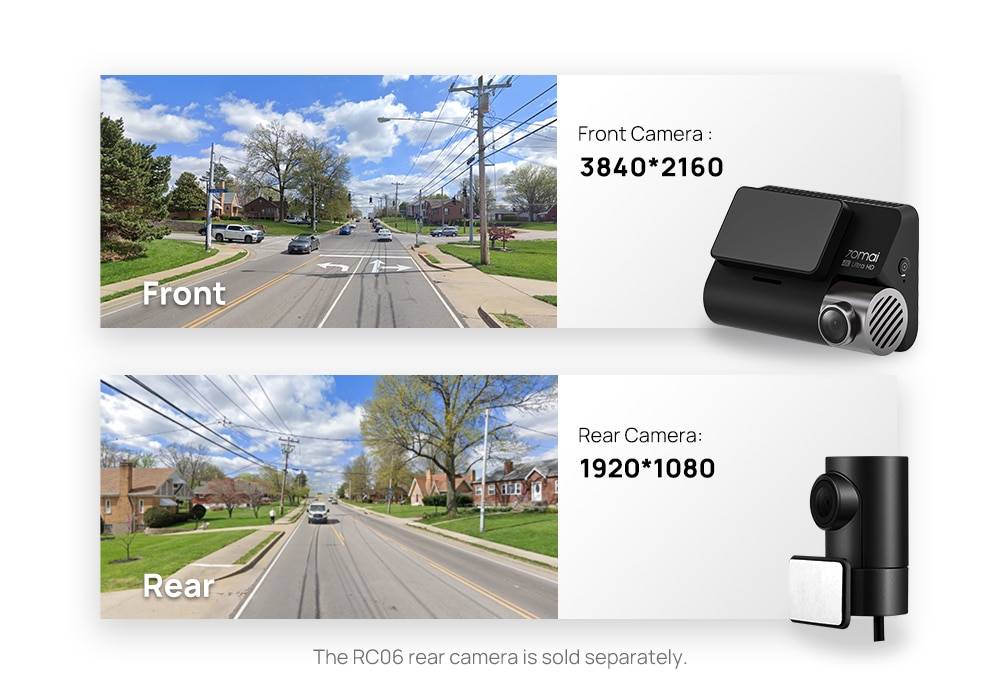 70mai Dash Cam 4K A800S Dual Sight 70mai A800S GPS ADAS Front and Rear Car DVR 2160P 4K 24H Parking 140FOV 70mai Dash Cam 4K A800S Dual Sight 70mai A800S GPS ADAS Front and Rear Car DVR 2160P 4K 24H Parking 140FOV