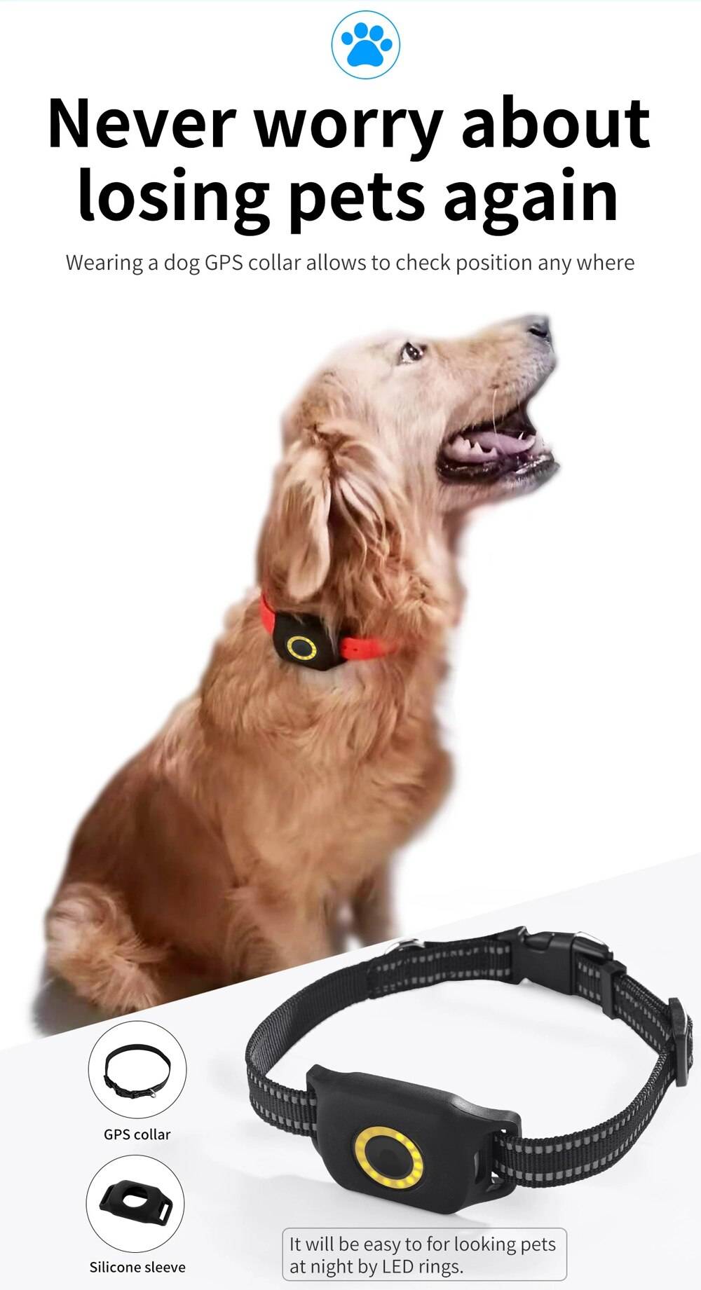 4G Pet GPS Tracker Waterproof Dog GPS Tracking Collar Mini Cat Anti-Lost Alarm Locator Support Geo-Fence SOS Smart Kids Locator 4G Pet GPS Tracker Waterproof Dog GPS Tracking Collar Mini Cat Anti-Lost Alarm Locator Support Geo-Fence SOS Smart Kids Locator