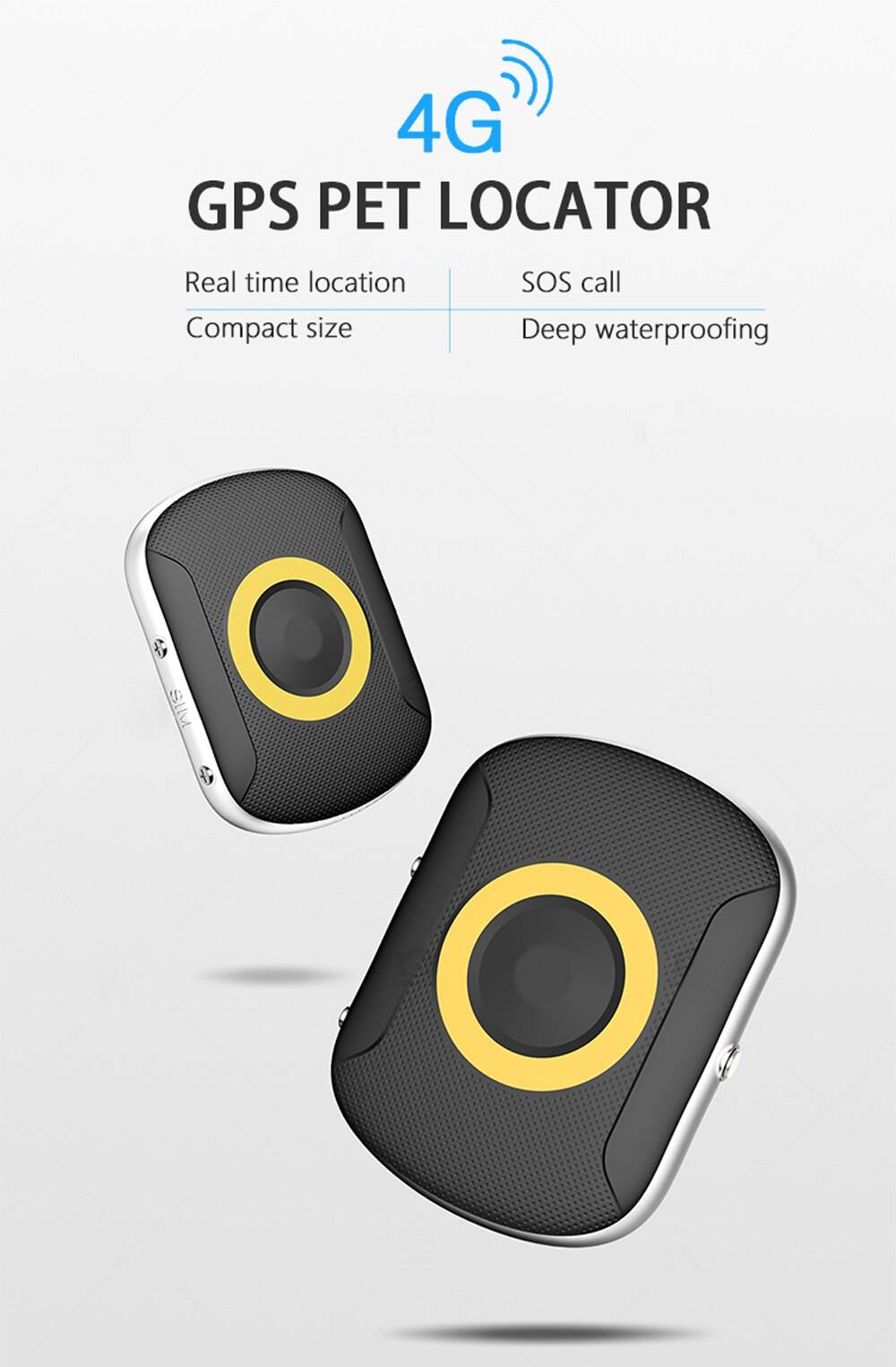 4G Pet GPS Tracker Waterproof Dog GPS Tracking Collar Mini Cat Anti-Lost Alarm Locator Support Geo-Fence SOS Smart Kids Locator 4G Pet GPS Tracker Waterproof Dog GPS Tracking Collar Mini Cat Anti-Lost Alarm Locator Support Geo-Fence SOS Smart Kids Locator