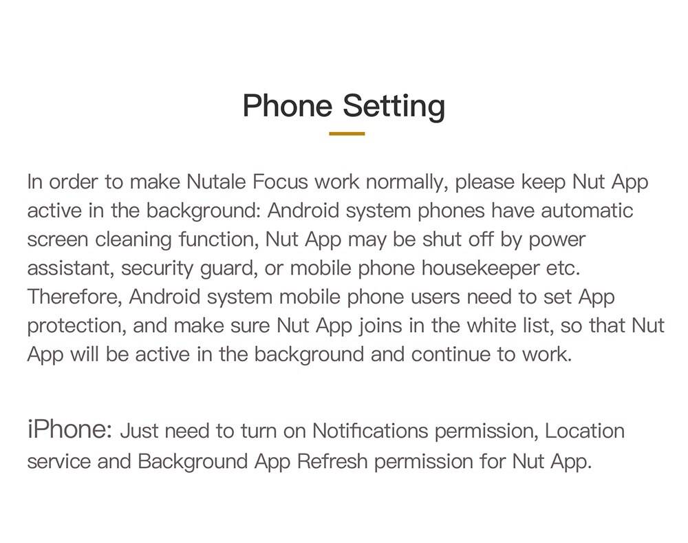 NUT F9 Focus Smart Key Finder Mini Tag Bluetooth Tracker Anti Lost Reminder Finder Pet Wallet Phone Finder Alarm