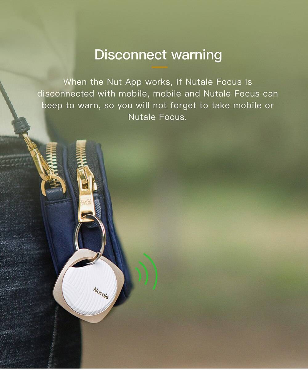 NUT F9 Focus Smart Key Finder Mini Tag Bluetooth Tracker Anti Lost Reminder Finder Pet Wallet Phone Finder Alarm