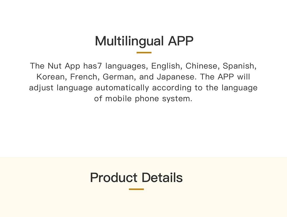 NUT F9 Focus Smart Key Finder Mini Tag Bluetooth Tracker Anti Lost Reminder Finder Pet Wallet Phone Finder Alarm