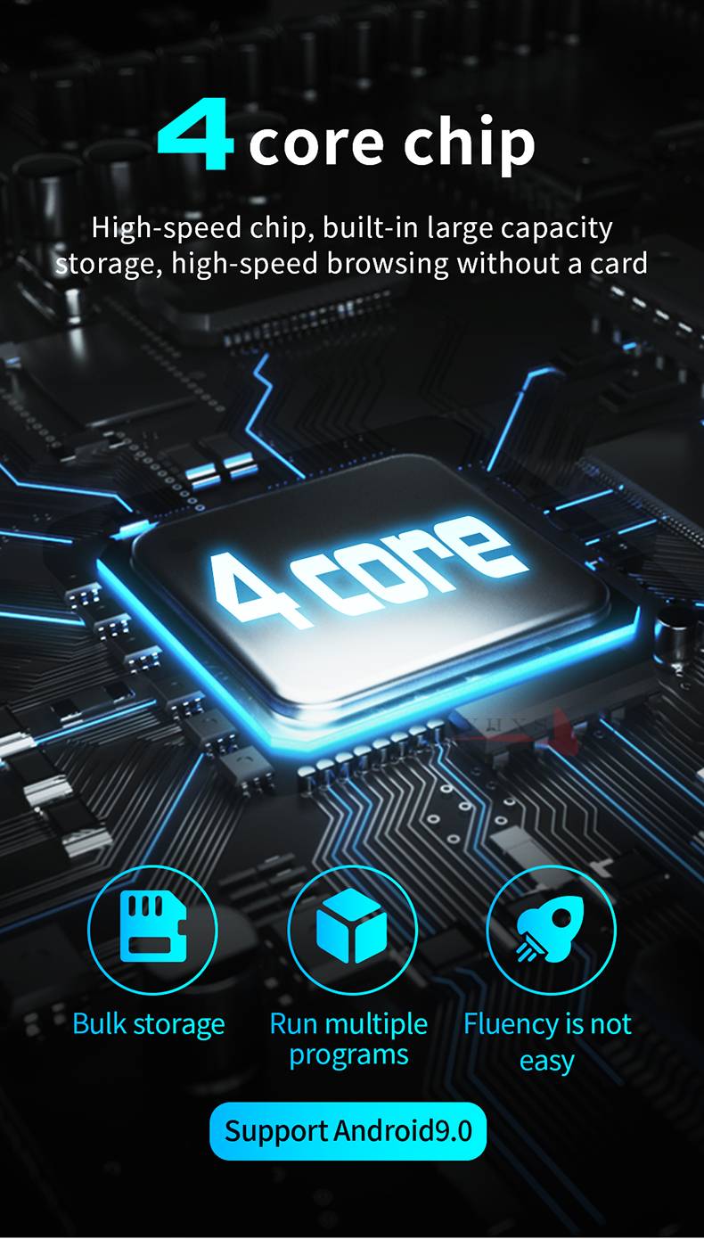 Android 9.0 RAM 1GB ROM 8GB Smart 4G GPS Kid Student Music Camera Wristwatch SOS Monitor Trace Location Google Play Phone Watch