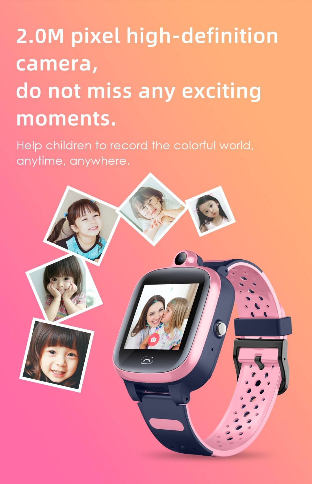 4G A81 Kids Smart Watch Video Call GPS Wifi Position IP67 Waterproof Remote Monitor Camera Baby Smartwatch PK Y95