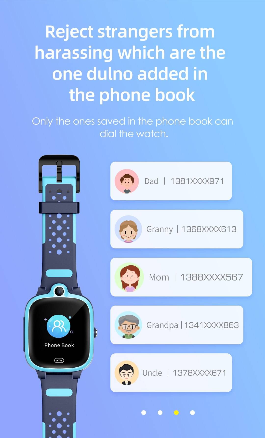 4G A81 Kids Smart Watch Video Call GPS Wifi Position IP67 Waterproof Remote Monitor Camera Baby Smartwatch PK Y95