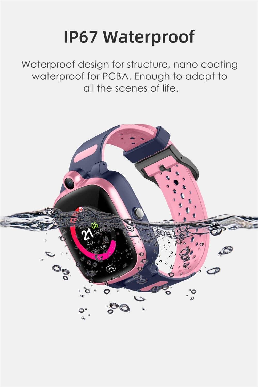 4G A81 Kids Smart Watch Video Call GPS Wifi Position IP67 Waterproof Remote Monitor Camera Baby Smartwatch PK Y95