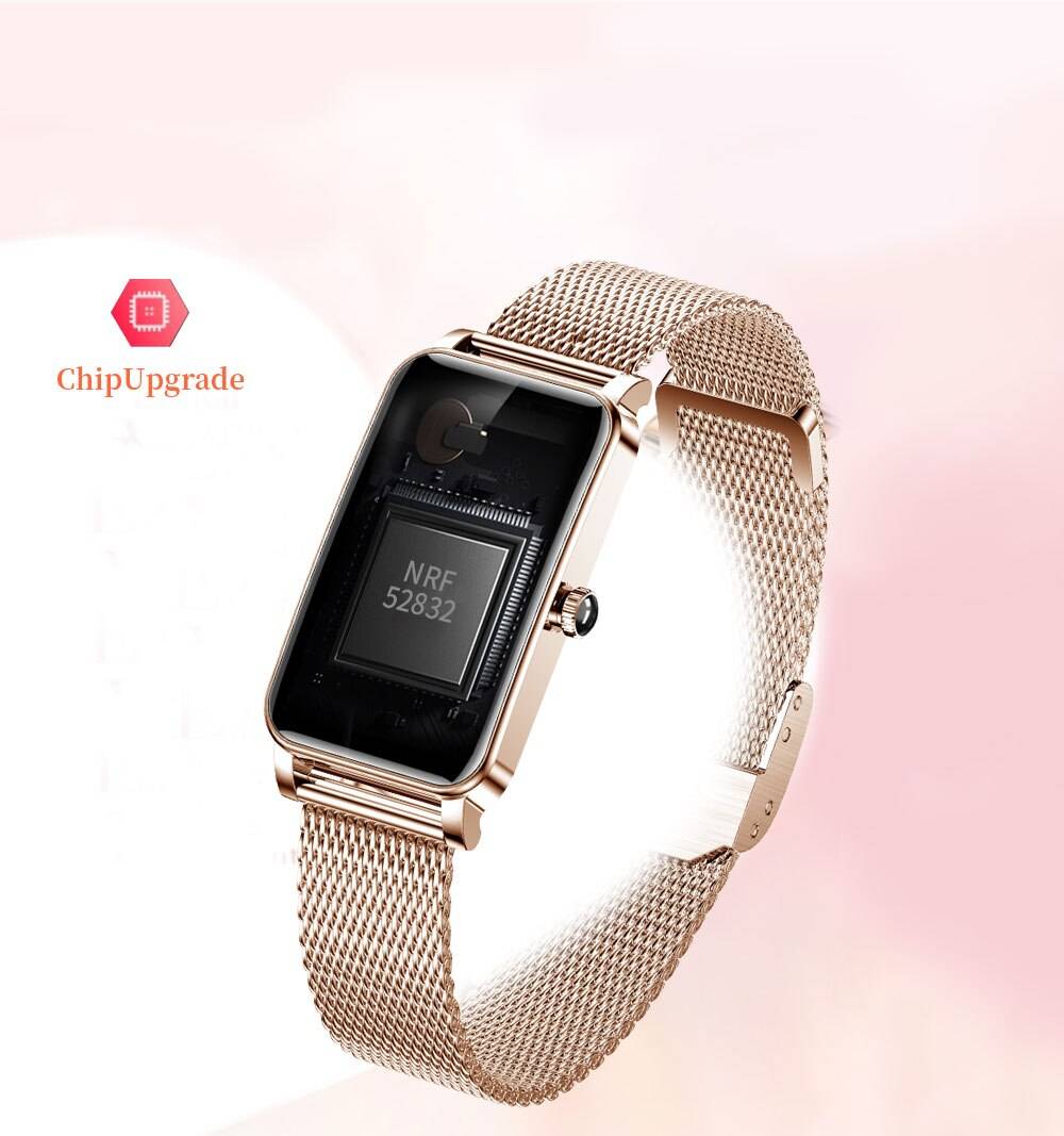 Fashion Women Smart Watch Custom Dial Full Touch Screen IP68 Waterproof Smartwatch for Woman Lovely Bracelet Heart Rate Monitor Fashion Women Smart Watch Custom Dial Full Touch Screen IP68 Waterproof Smartwatch for Woman Lovely Bracelet Heart Rate Monitor