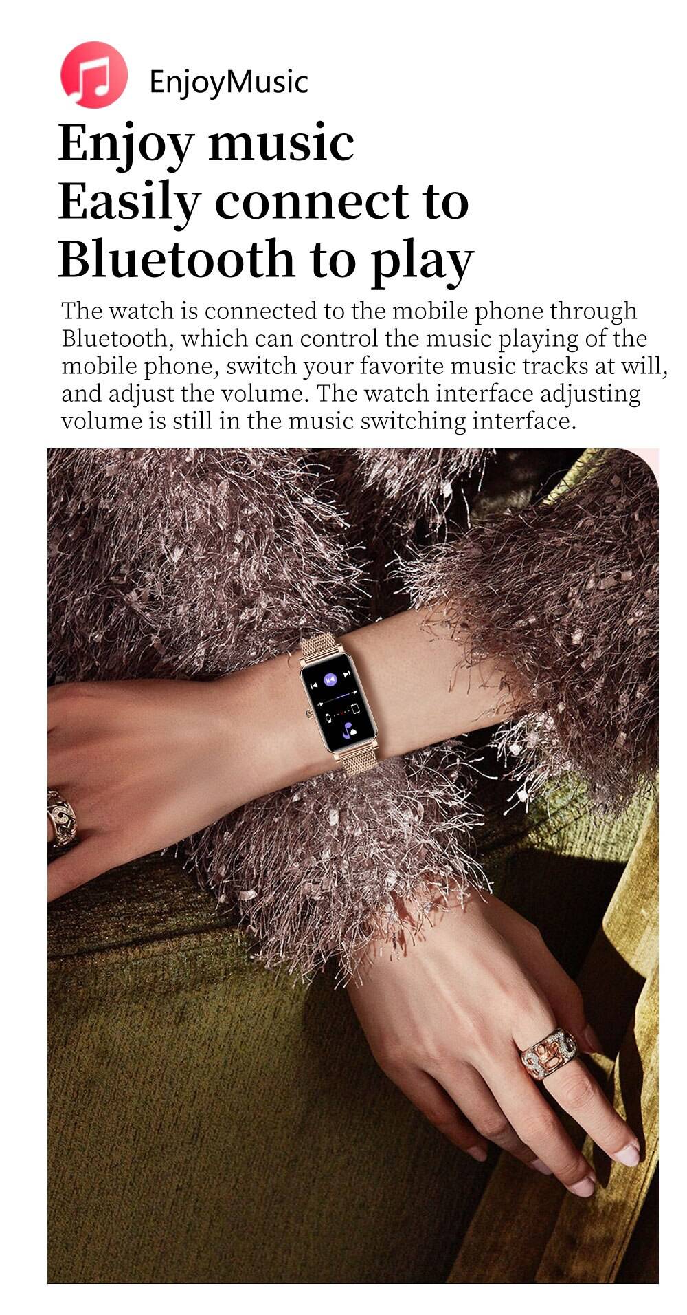 Fashion Women Smart Watch Custom Dial Full Touch Screen IP68 Waterproof Smartwatch for Woman Lovely Bracelet Heart Rate Monitor Fashion Women Smart Watch Custom Dial Full Touch Screen IP68 Waterproof Smartwatch for Woman Lovely Bracelet Heart Rate Monitor