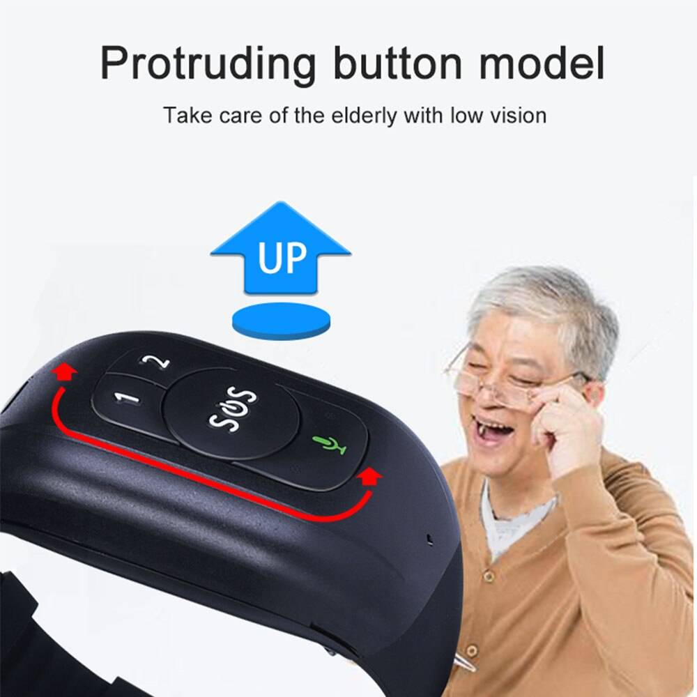 4G Smart GPS Bracelet for Elderly with Health Monitoring and SOS – V48 4G Smart GPS Bracelet for Elderly with Health Monitoring and SOS - V48