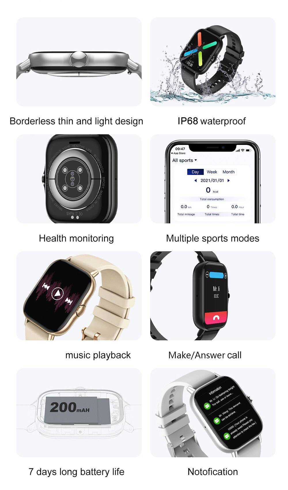 For Xiaomi Apple Phone IOS Reloj Inteligente Hombre Smartwatch 2021 Men Answer Call Smart Watch Man Woman Full Touch Android For Xiaomi Apple Phone IOS Reloj Inteligente Hombre Smartwatch 2021 Men Answer Call Smart Watch Man Woman Full Touch Android