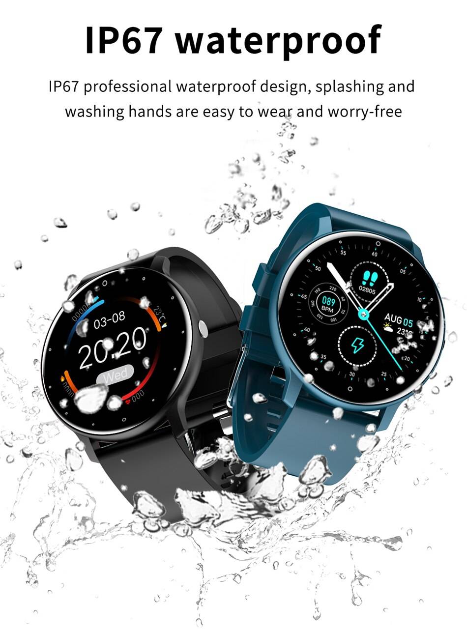 LIGE 2021 New Smart Watch Men Full Touch Screen Sport Fitness Watch IP67 Waterproof Bluetooth For Android ios smartwatch Men+box LIGE 2021 New Smart Watch Men Full Touch Screen Sport Fitness Watch IP67 Waterproof Bluetooth For Android ios smartwatch Men+box