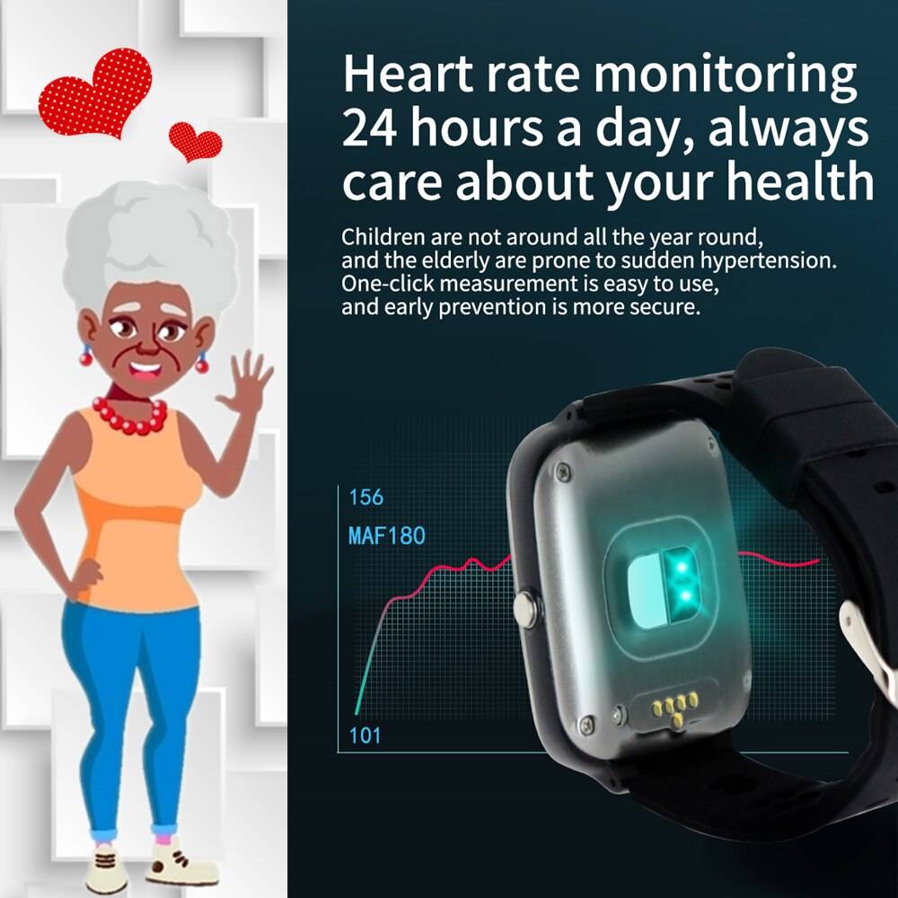Large Fonts 4G Elderly Smartwatch with Heart Rate Blood Pressure Monitoring – S20P Large Fonts 4G Elderly Smartwatch with Heart Rate Blood Pressure Monitoring - S20P