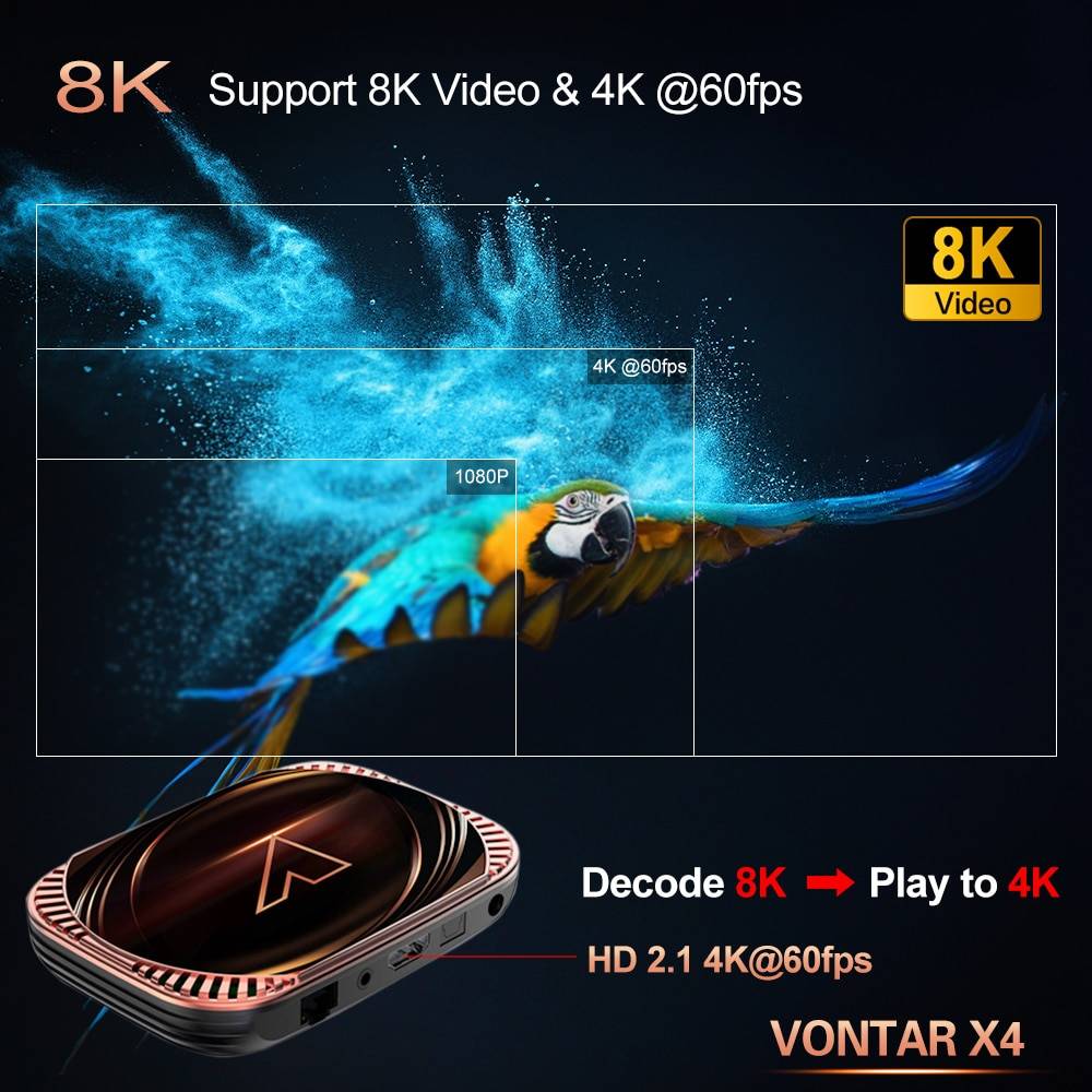 2021 VONTAR X4 Amlogic S905X4 Smart TV Box Android 11 4GB 128G 64GB Wifi Youtube BT AV1 Media Player TVBOX 4K 1000M Set top box 2021 VONTAR X4 Amlogic S905X4 Smart TV Box Android 11 4GB 128G 64GB Wifi Youtube BT AV1 Media Player TVBOX 4K 1000M Set top box
