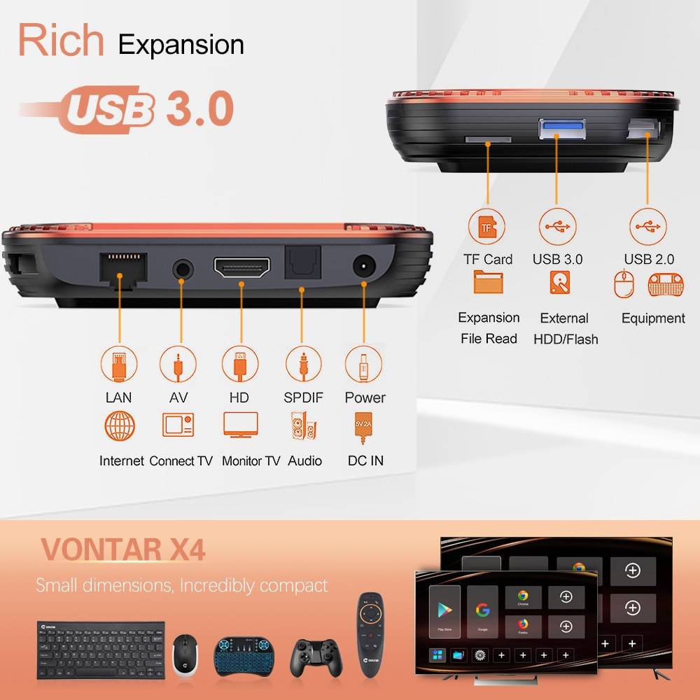 2021 VONTAR X4 Amlogic S905X4 Smart TV Box Android 11 4GB 128G 64GB Wifi Youtube BT AV1 Media Player TVBOX 4K 1000M Set top box 2021 VONTAR X4 Amlogic S905X4 Smart TV Box Android 11 4GB 128G 64GB Wifi Youtube BT AV1 Media Player TVBOX 4K 1000M Set top box