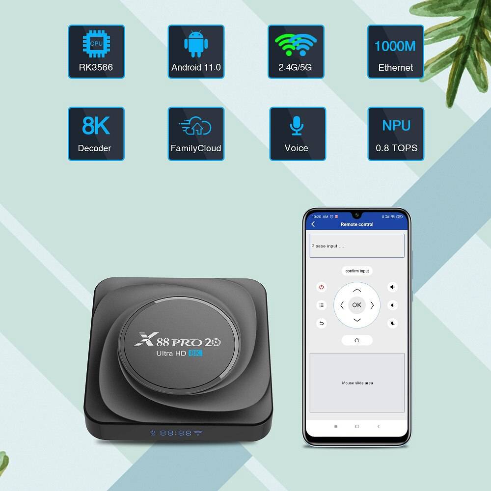 X88 PRO 20 TV Box Android 11 8GB RAM 128GB 4GB 64GB 32GB Rockchip RK3566 Support Google Assistant Youtube X88PRO Media Player X88 PRO 20 TV Box Android 11 8GB RAM 128GB 4GB 64GB 32GB Rockchip RK3566 Support Google Assistant Youtube X88PRO Media Player