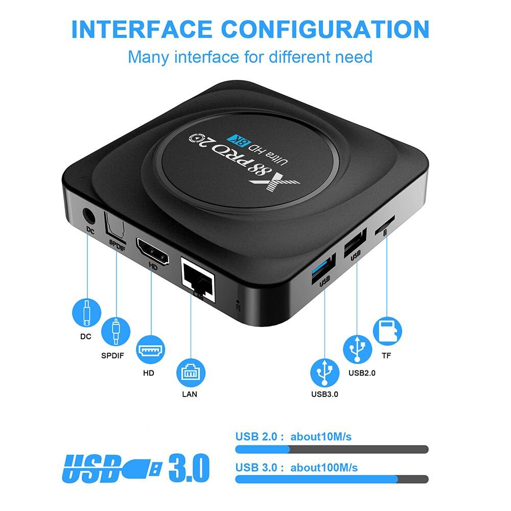 X88 PRO 20 TV Box Android 11 8GB RAM 128GB 4GB 64GB 32GB Rockchip RK3566 Support Google Assistant Youtube X88PRO Media Player X88 PRO 20 TV Box Android 11 8GB RAM 128GB 4GB 64GB 32GB Rockchip RK3566 Support Google Assistant Youtube X88PRO Media Player
