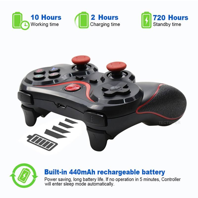 Terios T3 X3 Wireless Joystick Gamepad PC Game Controller Support Bluetooth BT3.0 Joystick For Mobile Phone Tablet TV Box Holder Terios T3 X3 Wireless Joystick Gamepad PC Game Controller Support Bluetooth BT3.0 Joystick For Mobile Phone Tablet TV Box Holder