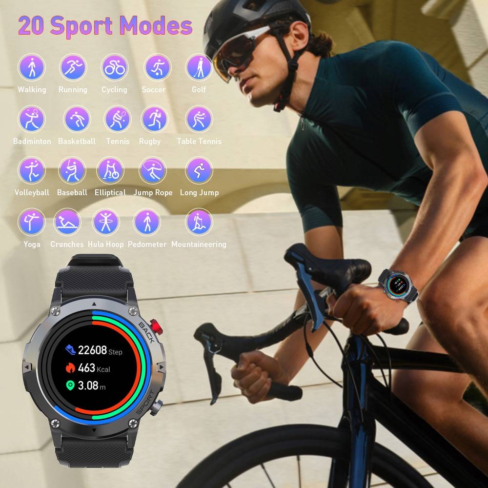 LEMFO LF26MAX smart watch men IP68 waterproof Bluetooth call 300mAh smartwatch 2022 sports watches 1.32 inch 360*360 HD PK t rex LEMFO LF26MAX smart watch men IP68 waterproof Bluetooth call 300mAh smartwatch 2022 sports watches 1.32 inch 360*360 HD PK t rex
