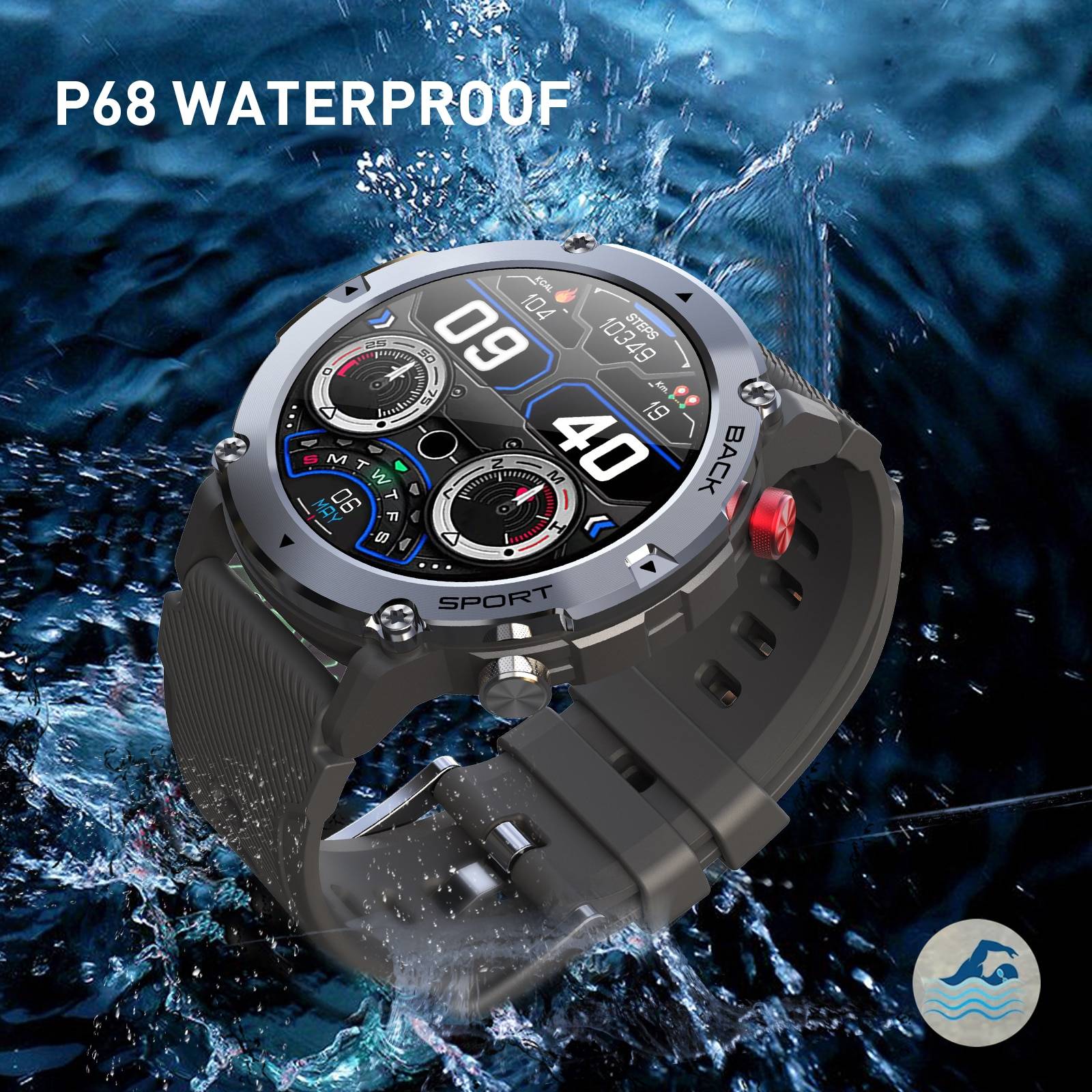 LEMFO LF26MAX smart watch men IP68 waterproof Bluetooth call 300mAh smartwatch 2022 sports watches 1.32 inch 360*360 HD PK t rex LEMFO LF26MAX smart watch men IP68 waterproof Bluetooth call 300mAh smartwatch 2022 sports watches 1.32 inch 360*360 HD PK t rex