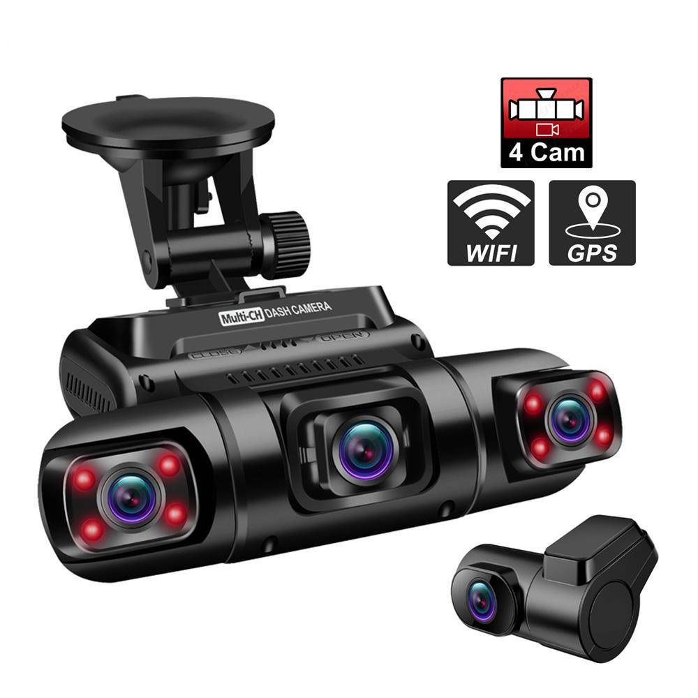 4 Channel Dash Cam With Infrared Light Vision And Gps Gdc01