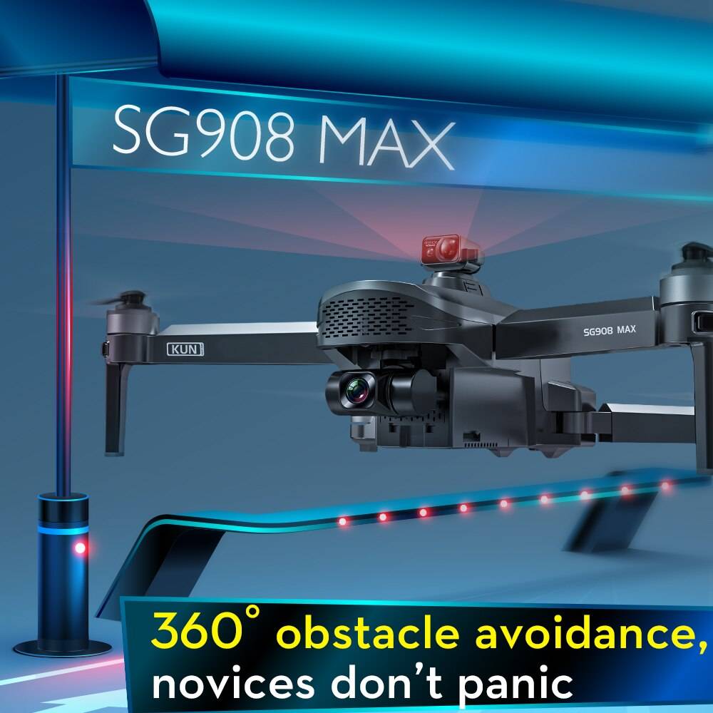 SG908 MAX/SG908 Pro 4K Profesional Camera Drone With WiFi 3KM GPS 3-Axis Gimbal Obstacle Avoidance RC Quadcopter Dron VS 906 MAX SG908 MAX/SG908 Pro 4K Profesional Camera Drone With WiFi 3KM GPS 3-Axis Gimbal Obstacle Avoidance RC Quadcopter Dron VS 906 MAX