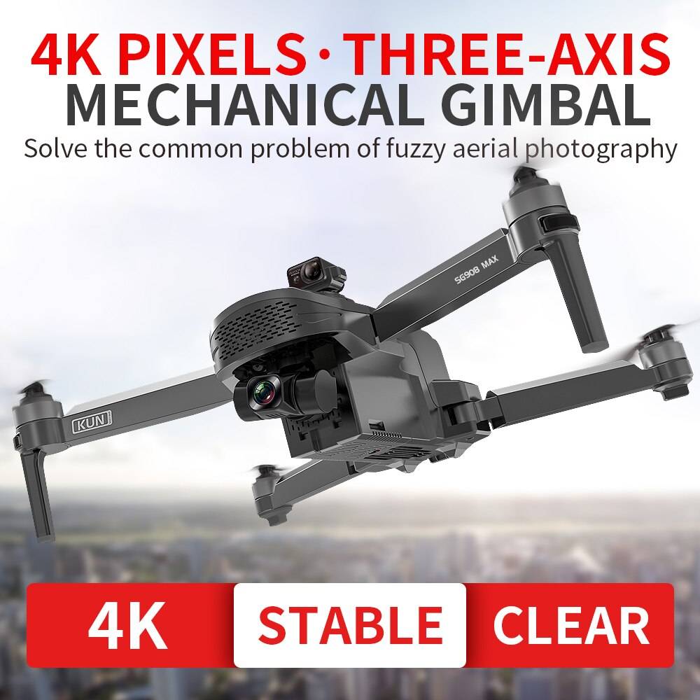 SG908 MAX/SG908 Pro 4K Profesional Camera Drone With WiFi 3KM GPS 3-Axis Gimbal Obstacle Avoidance RC Quadcopter Dron VS 906 MAX SG908 MAX/SG908 Pro 4K Profesional Camera Drone With WiFi 3KM GPS 3-Axis Gimbal Obstacle Avoidance RC Quadcopter Dron VS 906 MAX