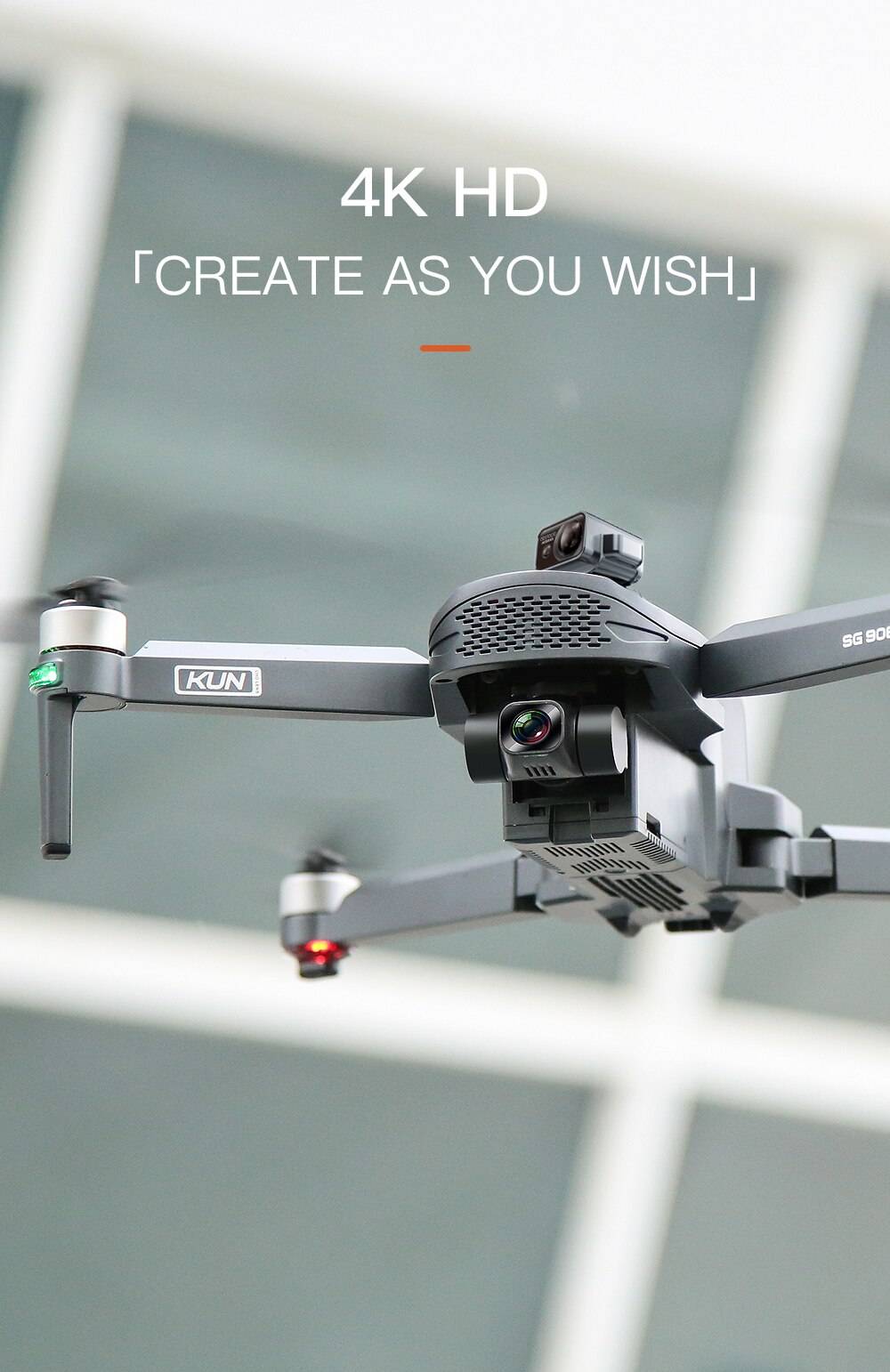 SG908 MAX/SG908 Pro 4K Profesional Camera Drone With WiFi 3KM GPS 3-Axis Gimbal Obstacle Avoidance RC Quadcopter Dron VS 906 MAX SG908 MAX/SG908 Pro 4K Profesional Camera Drone With WiFi 3KM GPS 3-Axis Gimbal Obstacle Avoidance RC Quadcopter Dron VS 906 MAX