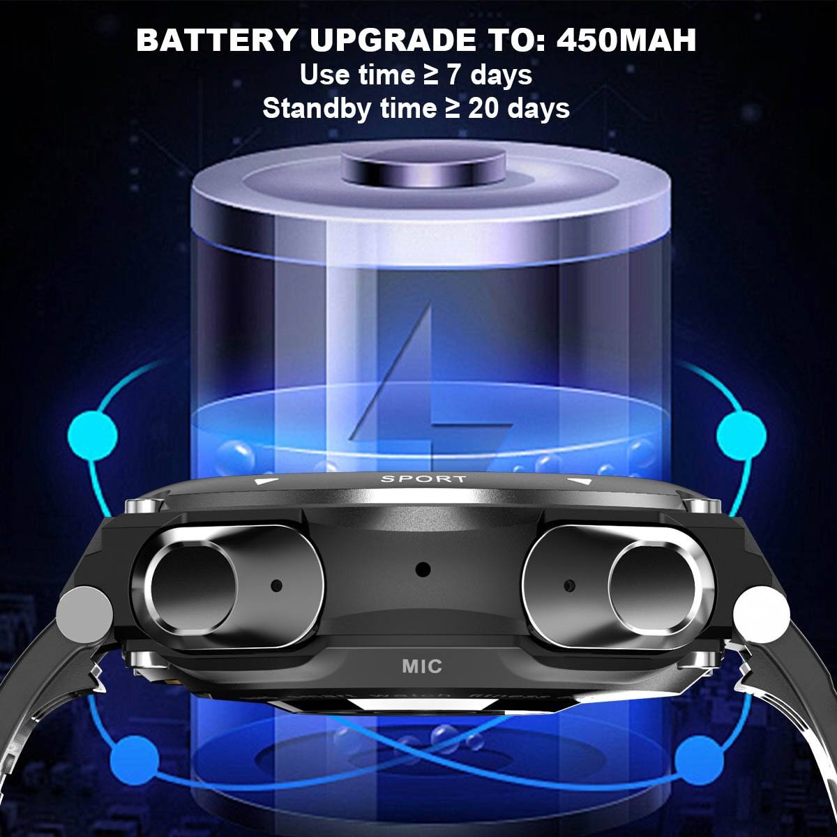 New Smart Watch T92 With Earbuds 3 in 1 Fitness Tracker Call Music Bracelet With Speaker Heart Rate Monitor Sports Smart Watch