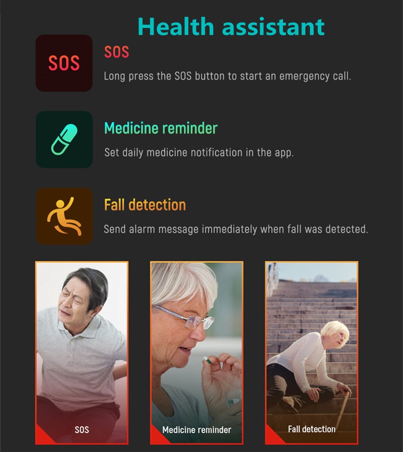 4G Elderly Smartwatch with GPS Positioning and Health Monitors – S10 4G Elderly Smartwatch with GPS Positioning and Health Monitors - S10