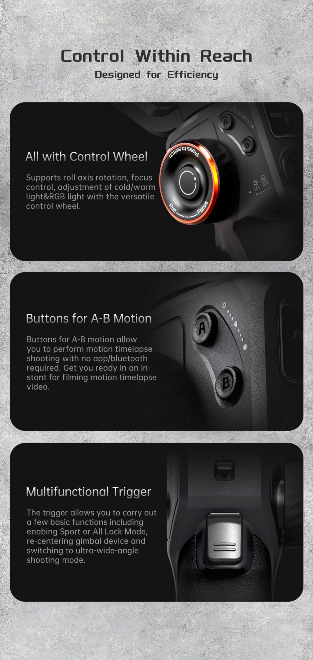 Hohem iSteady M6 Handheld Gimbal Stabilizer Selfie Tripod for Smartphone iPhone 14 pro AI Magnetic Full Color Video Lighting