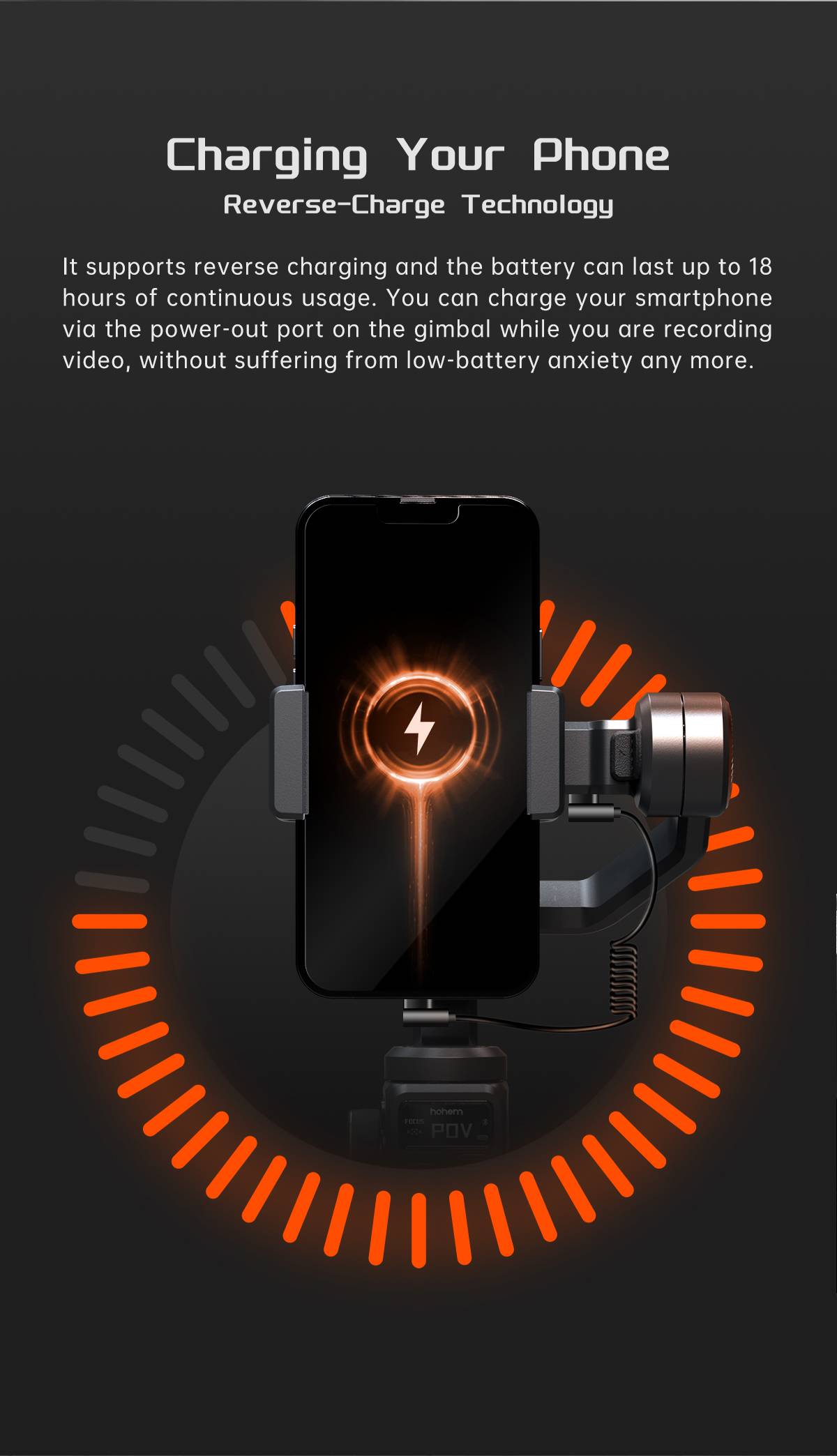 Hohem iSteady M6 Handheld Gimbal Stabilizer Selfie Tripod for Smartphone iPhone 14 pro AI Magnetic Full Color Video Lighting