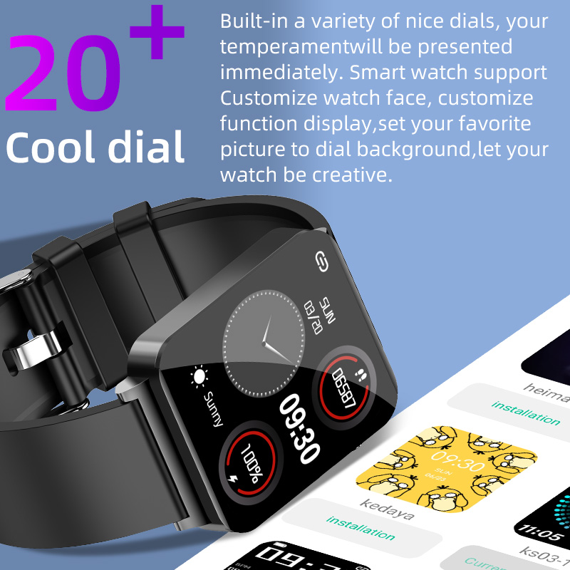 Blood Glucose Smartwatch with ECG Blood Pressure Body Temperature Monitors – KS03 Blood Glucose Smartwatch with ECG Blood Pressure Body Temperature Monitors - KS03