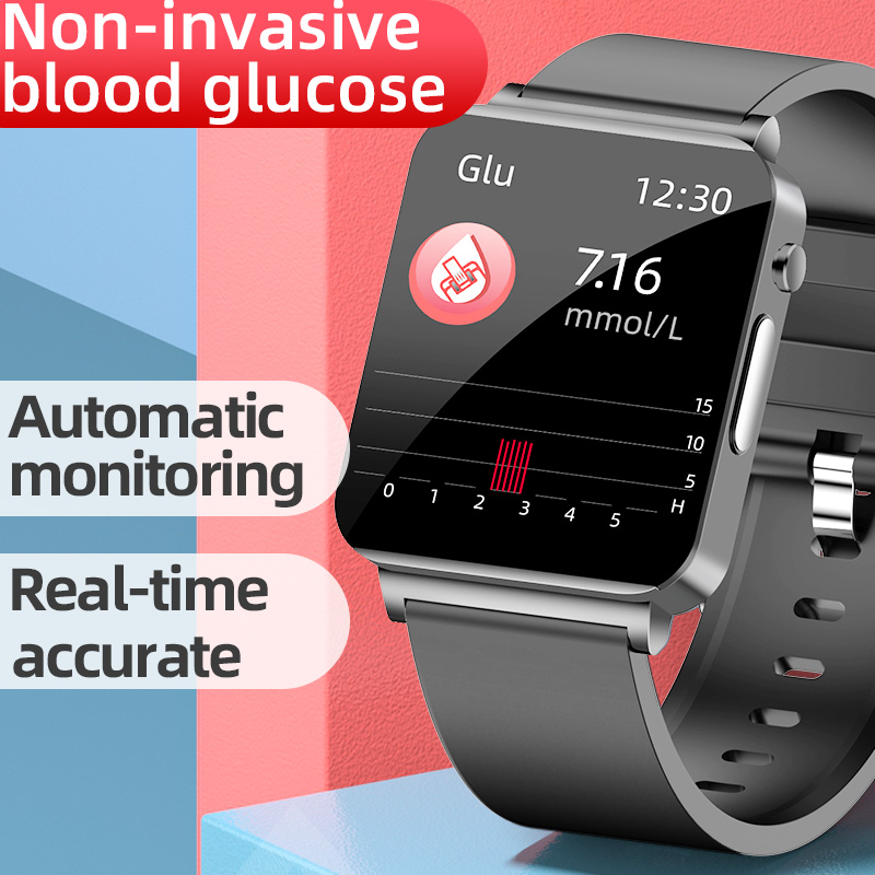 Blood Glucose Smartwatch with ECG Blood Pressure Body Temperature Monitors – KS03 Blood Glucose Smartwatch with ECG Blood Pressure Body Temperature Monitors - KS03