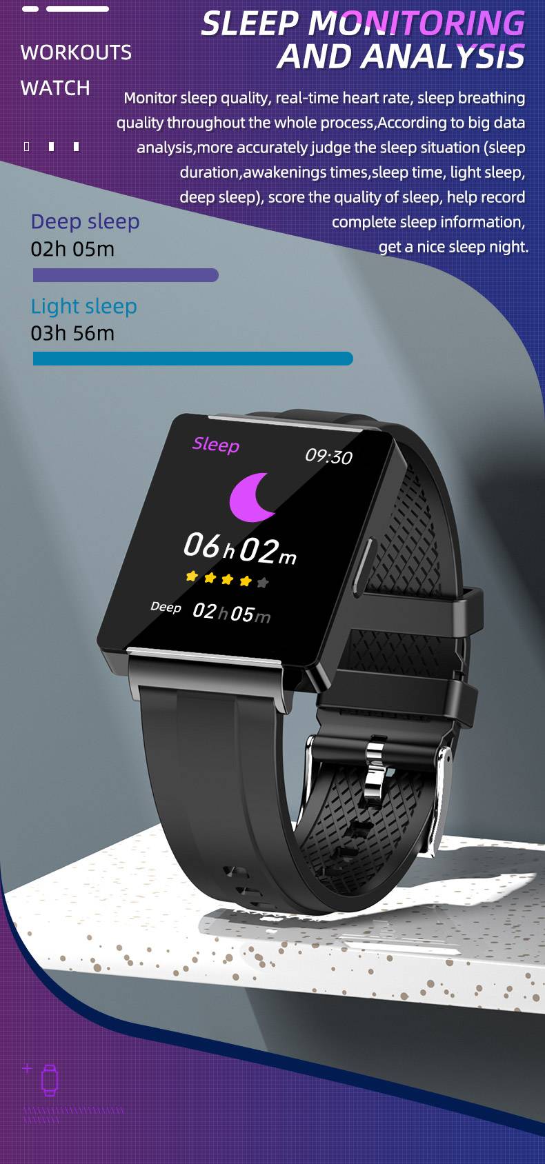 KS01 Smart Watch NFC Access Control Music Men Women Fitness Heart Rate BP Blood Glucose Body Temperature Smartwatch