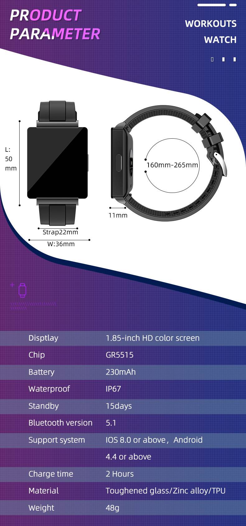 KS01 Smart Watch NFC Access Control Music Men Women Fitness Heart Rate BP Blood Glucose Body Temperature Smartwatch