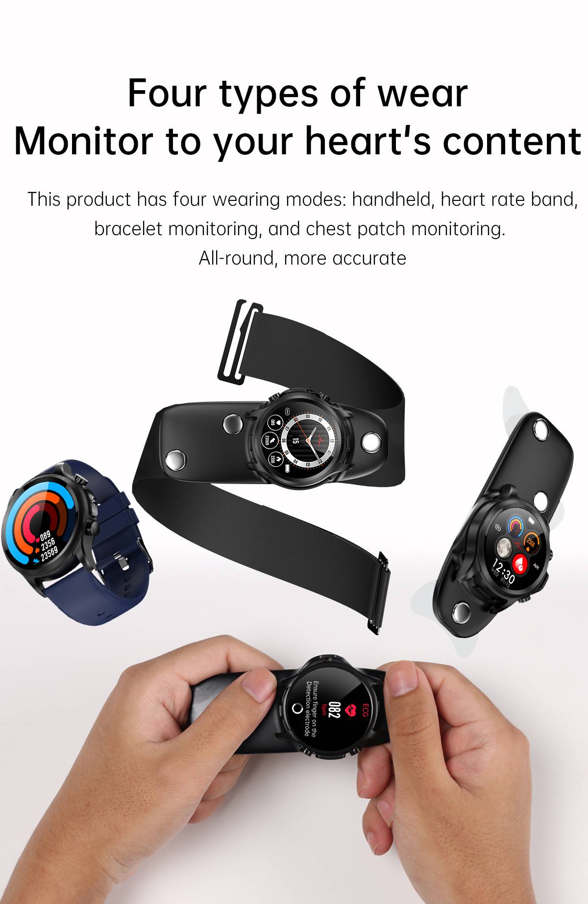 2023 New Blood Glucose High-End Smart Watch Men's ECG Blood Pressure Temperature Monitoring Waterproof Health 360*360 HD Screen 2023 New Blood Glucose High-End Smart Watch Men's ECG Blood Pressure Temperature Monitoring Waterproof Health 360*360 HD Screen