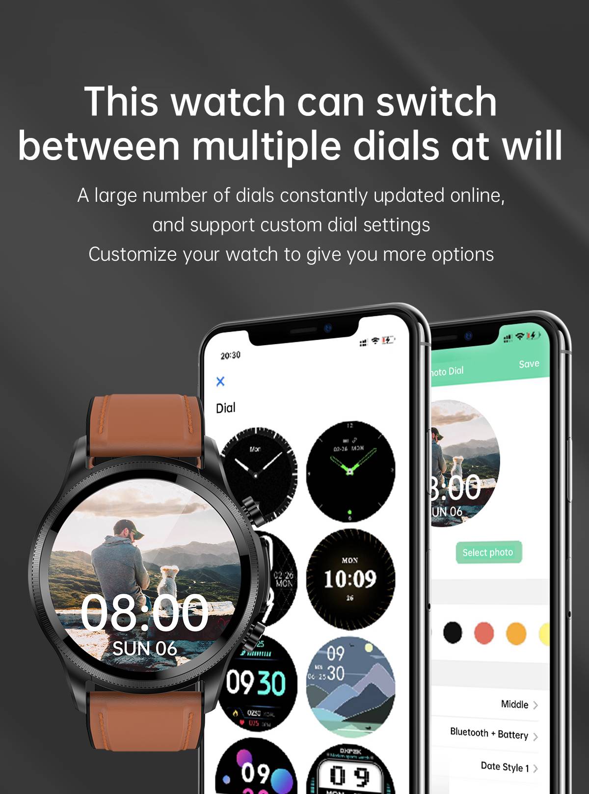 2023 New Blood Glucose High-End Smart Watch Men's ECG Blood Pressure Temperature Monitoring Waterproof Health 360*360 HD Screen 2023 New Blood Glucose High-End Smart Watch Men's ECG Blood Pressure Temperature Monitoring Waterproof Health 360*360 HD Screen