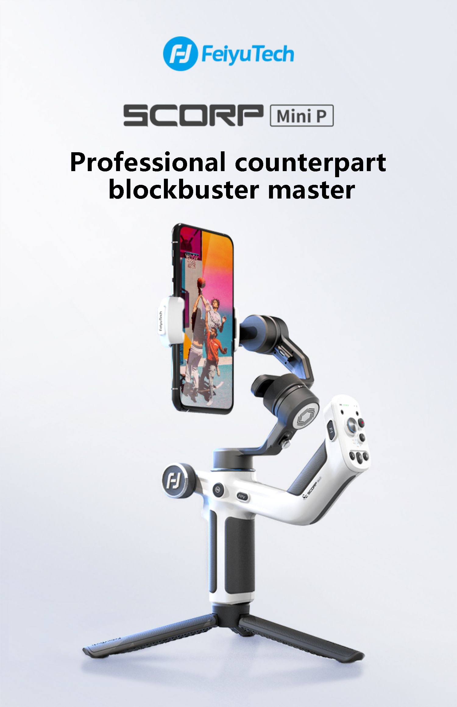 FeiyuTech SCORP miniP MINI P 3-Axis Handheld Gimbal Stabilizer Handle Grip for Android phone iPhone xiaomi with Pole Tripod FeiyuTech SCORP miniP MINI P 3-Axis Handheld Gimbal Stabilizer Handle Grip for Android phone iPhone xiaomi with Pole Tripod