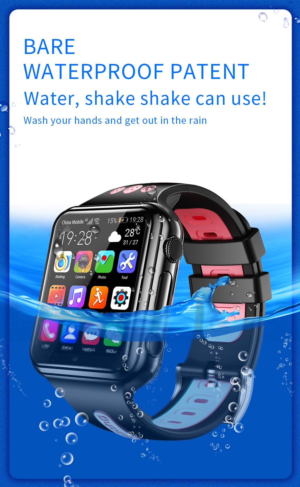 RAM 2GB ROM 16GB Google Play 4G SIM Card Smart GPS Trace Location Men Child Student Smartwatch Camera Voice Video SOS Call Watch RAM 2GB ROM 16GB Google Play 4G SIM Card Smart GPS Trace Location Men Child Student Smartwatch Camera Voice Video SOS Call Watch