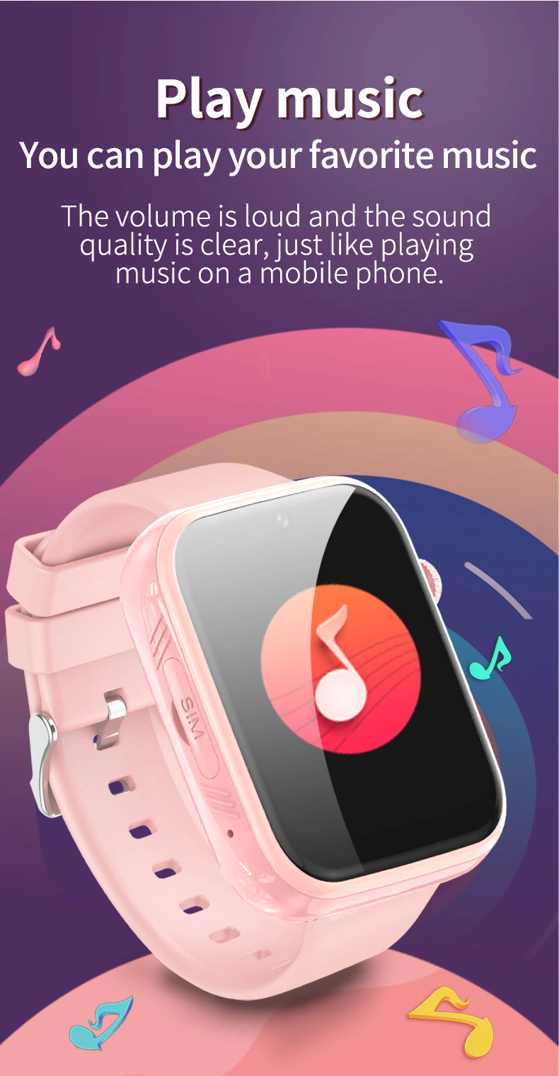 New Kids 4G Smart Watch Phone 1G+8G GPS WIFI LBS 1.83inch HD Screen IP67 Waterproof Remote Monitor Children Smartwatch Camera