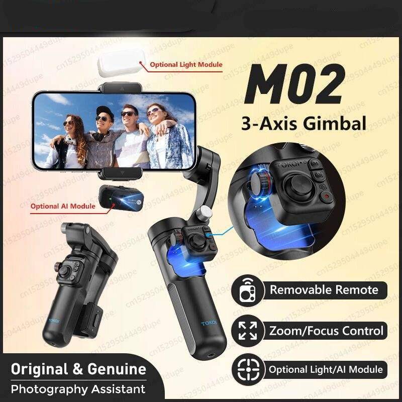 3-Axis Handheld Gimbal Stabilizer for Smartphone – M02 3-Axis Handheld Gimbal Stabilizer for Smartphone - M02