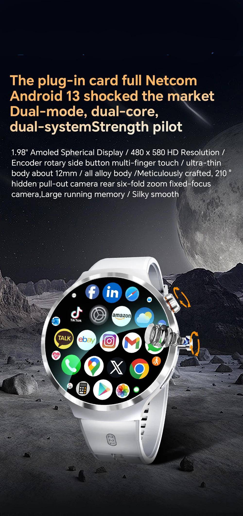5G Android 13 Dual Mode Smartwatch - GSW36