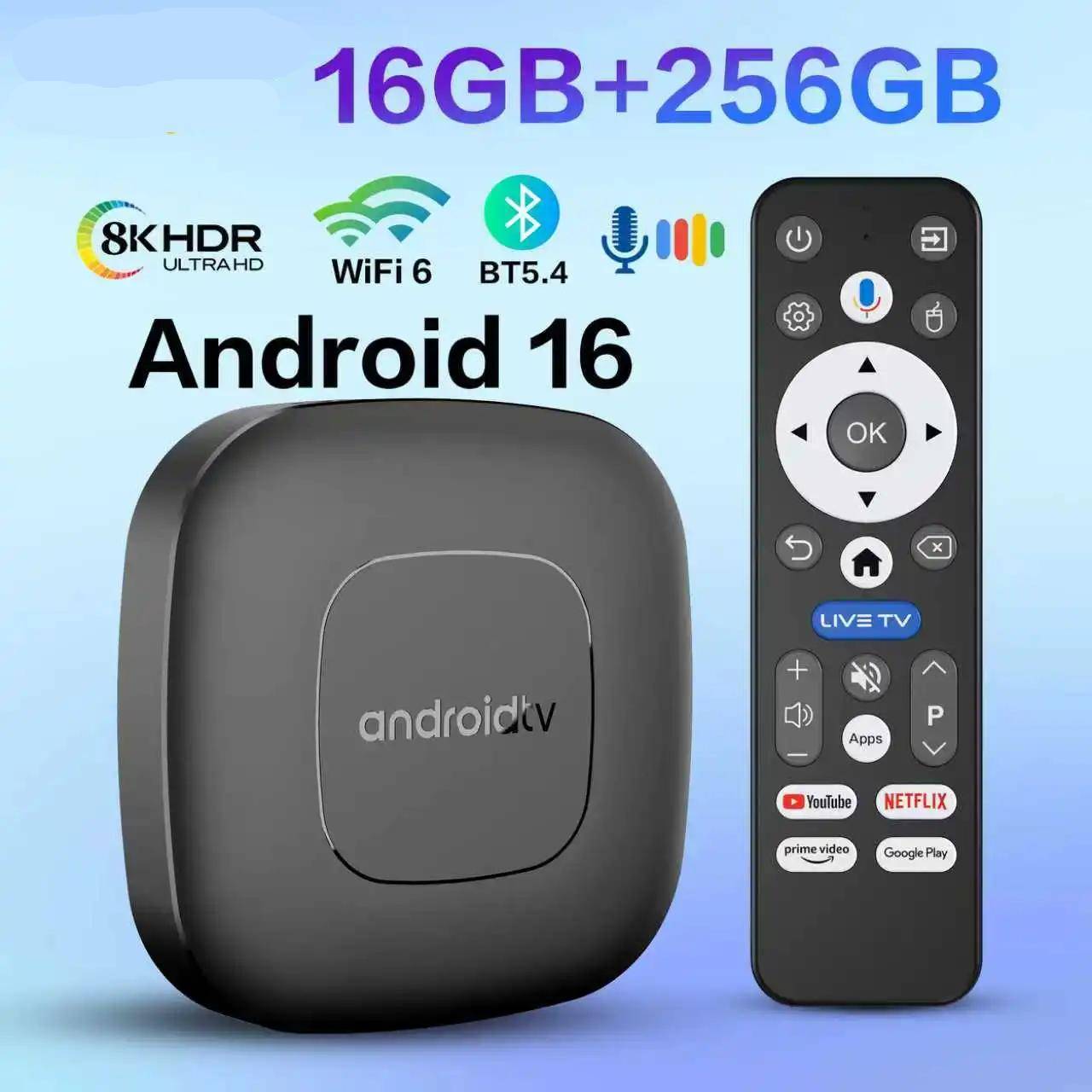 Android 16 Smart TV Box with Google Assistant – T1 Android 16 Smart TV Box with Google Assistant - T1